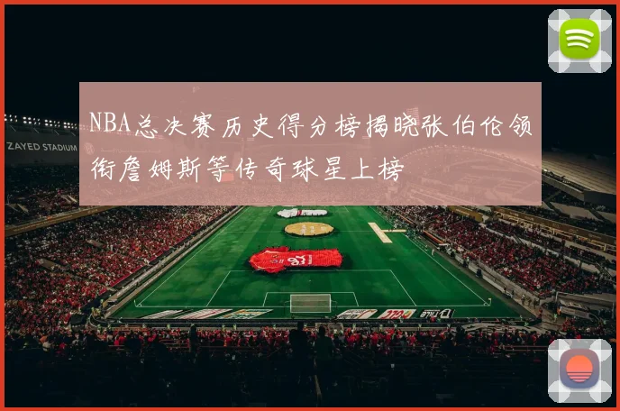 NBA总决赛历史得分榜揭晓张伯伦领衔詹姆斯等传奇球星上榜